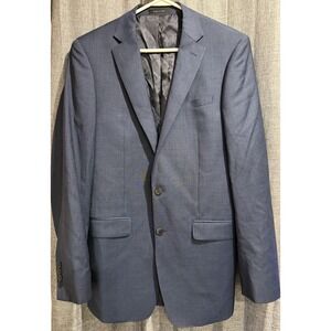 Calvin Klein Mens Slim fit Suit Jacket Blazer Blue Slight pattern No Size Tags